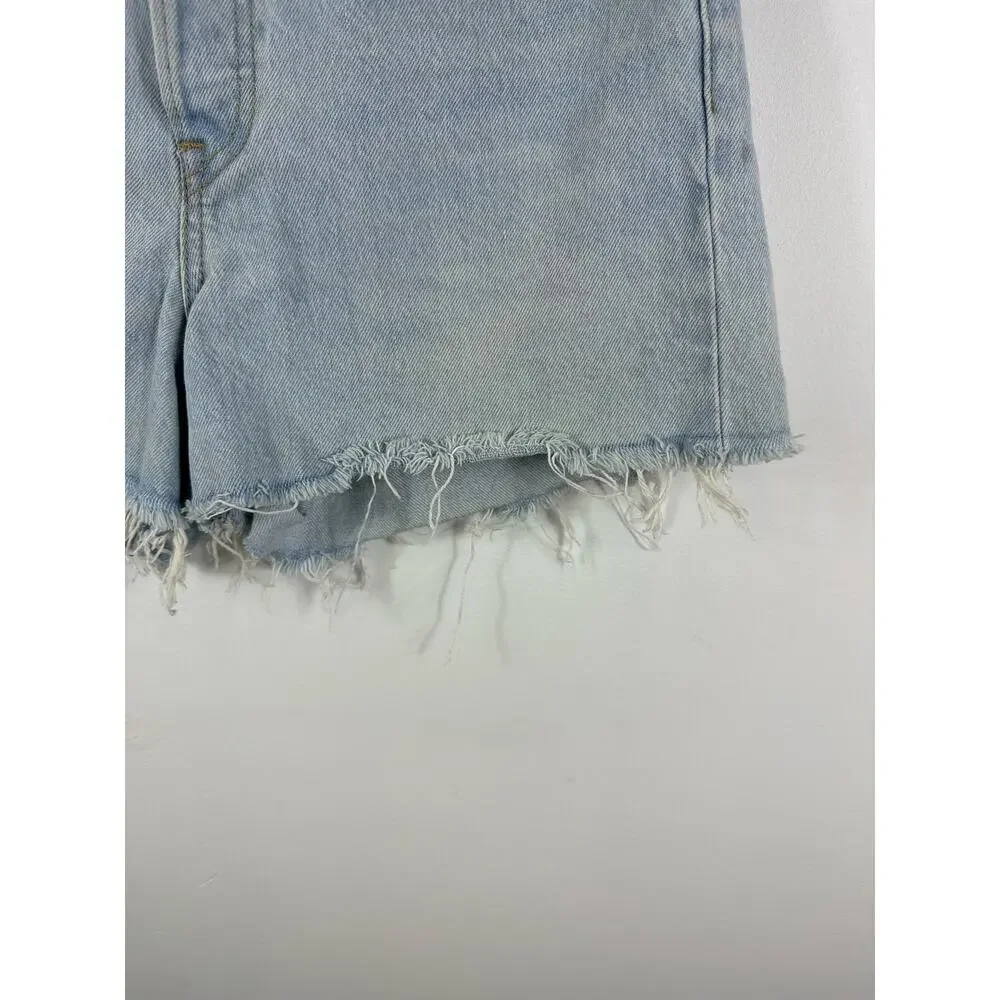 Levis' Premium Wedgie Short Button Fly Light Wash Cut Off Size 28 - Picture 10 of 11